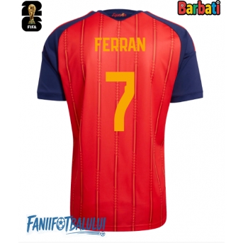 Spania Ferran Torres #7 Tricou Fotbal Replică Mondial 2026 Barbati Acasa